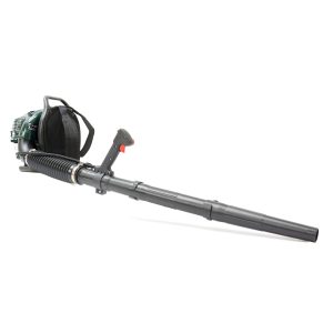 Gas-powered leaf blower with backpack harness
