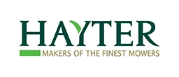Hayter logo with "Makers of the Finest Mowers" tagline