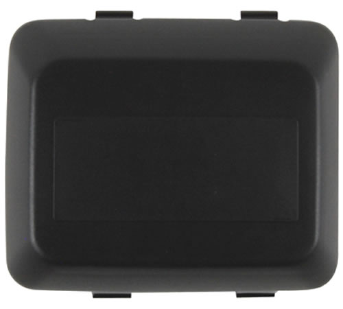 HP17231-Z0L-050 - Mowers Online Black plastic storage container with hinged lid