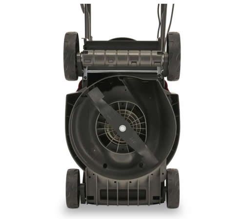 Princess34EL_roller - Mowers Online Top view of self-propelled lawn mower
