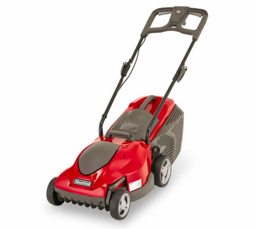 princess34el_full02 - Mowers Online Red and gray electric lawn mower