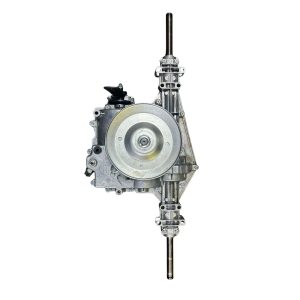 Engine assembly with transmission shaft view