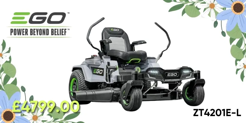 EGO ZT4201E-L zero turn radius riding mower