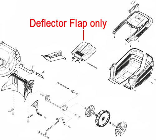 02bgrf4szge.jpg - Mowers Online Lawn mower deflector flap parts diagram