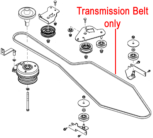 04gnx0scwto.png - Mowers Online Transmission belt parts diagram with pulleys