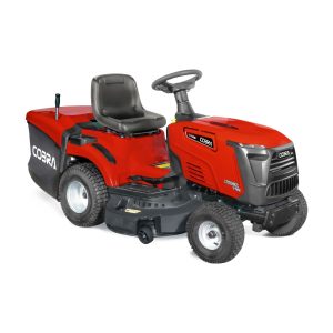 Cobra red riding lawn mower with seat