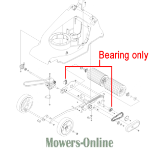 Lawn mower bearing assembly diagram parts