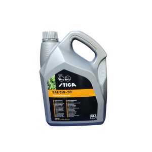 STIGA SAE 5W-50 motor oil 5-liter jug