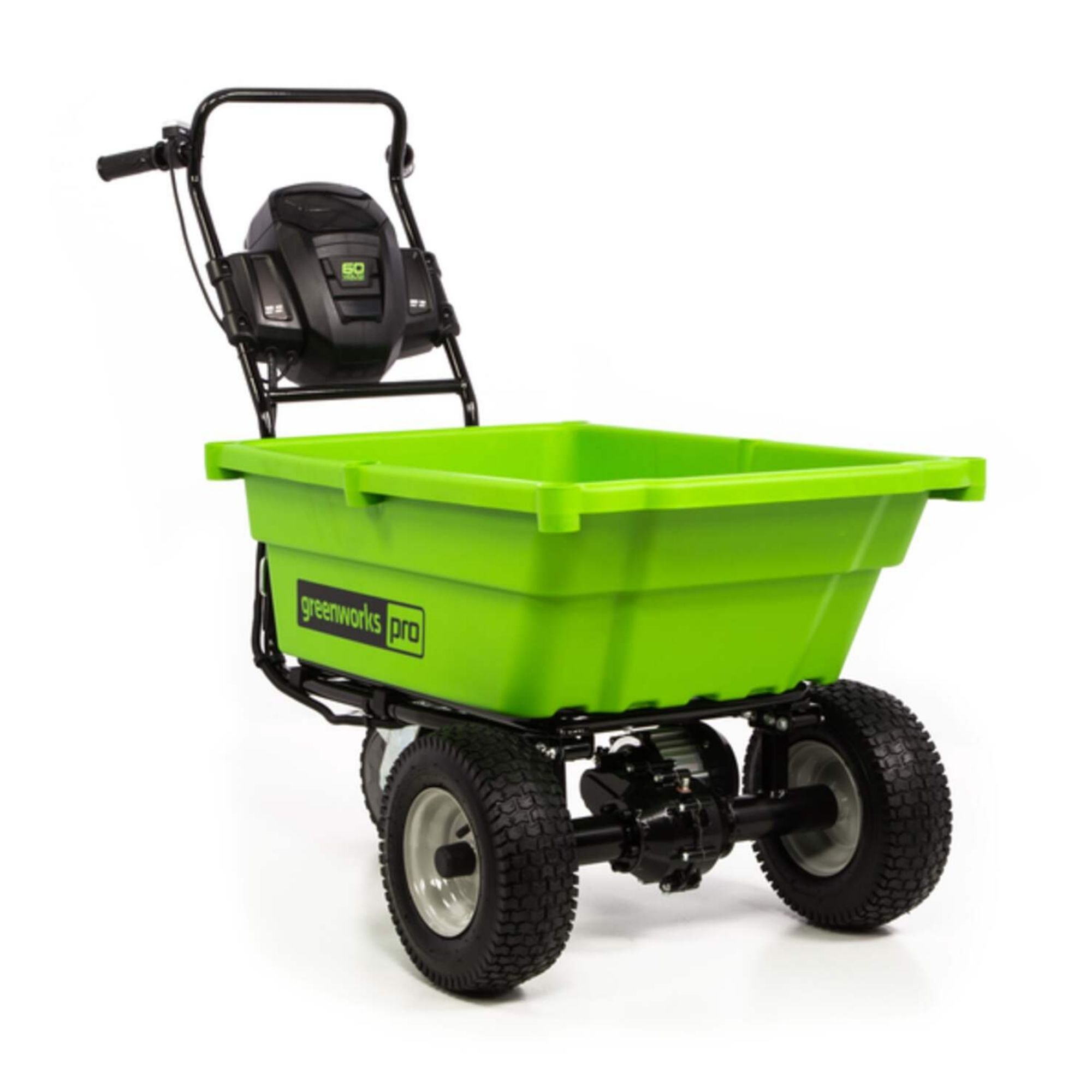 0f014yaeuu3.jpg - Mowers Online Green motorized garden cart with engine
