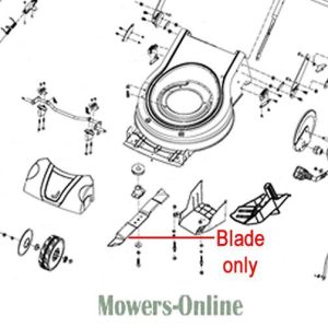 Lawn mower blade assembly parts diagram