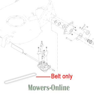 Lawn mower belt replacement parts diagram