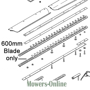 600mm hedge trimmer blade assembly diagram parts