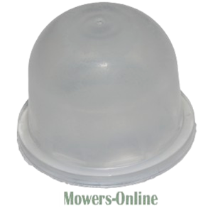 Plastic dome cover for lawn mower