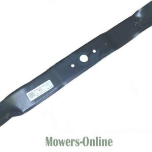 Replacement lawn mower blade with center holes