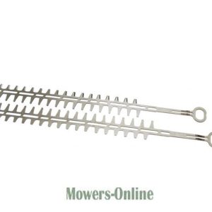 Hedge trimmer blade pair with ring handles