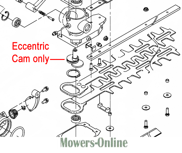 0ujbeqjr3dz.png - Mowers Online Hedge trimmer eccentric cam parts diagram
