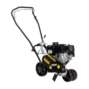 Front-tine garden tiller with gas engine