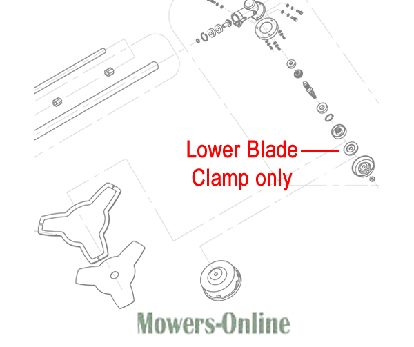 0vzbwvojaui.png - Mowers Online Lower blade clamp replacement parts diagram