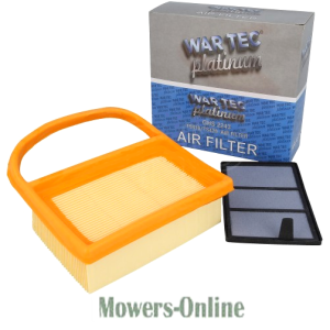 Waltec Platinum air filter cartridge set with housing