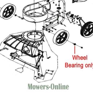 Lawn mower wheel bearing assembly diagram