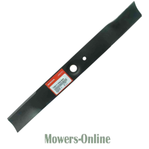 Lawn mower cutting blade with mounting holes