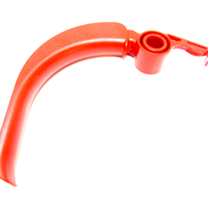 Curved gas can spout nozzle