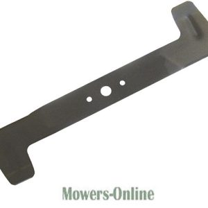 Lawn mower replacement blade with mounting holes