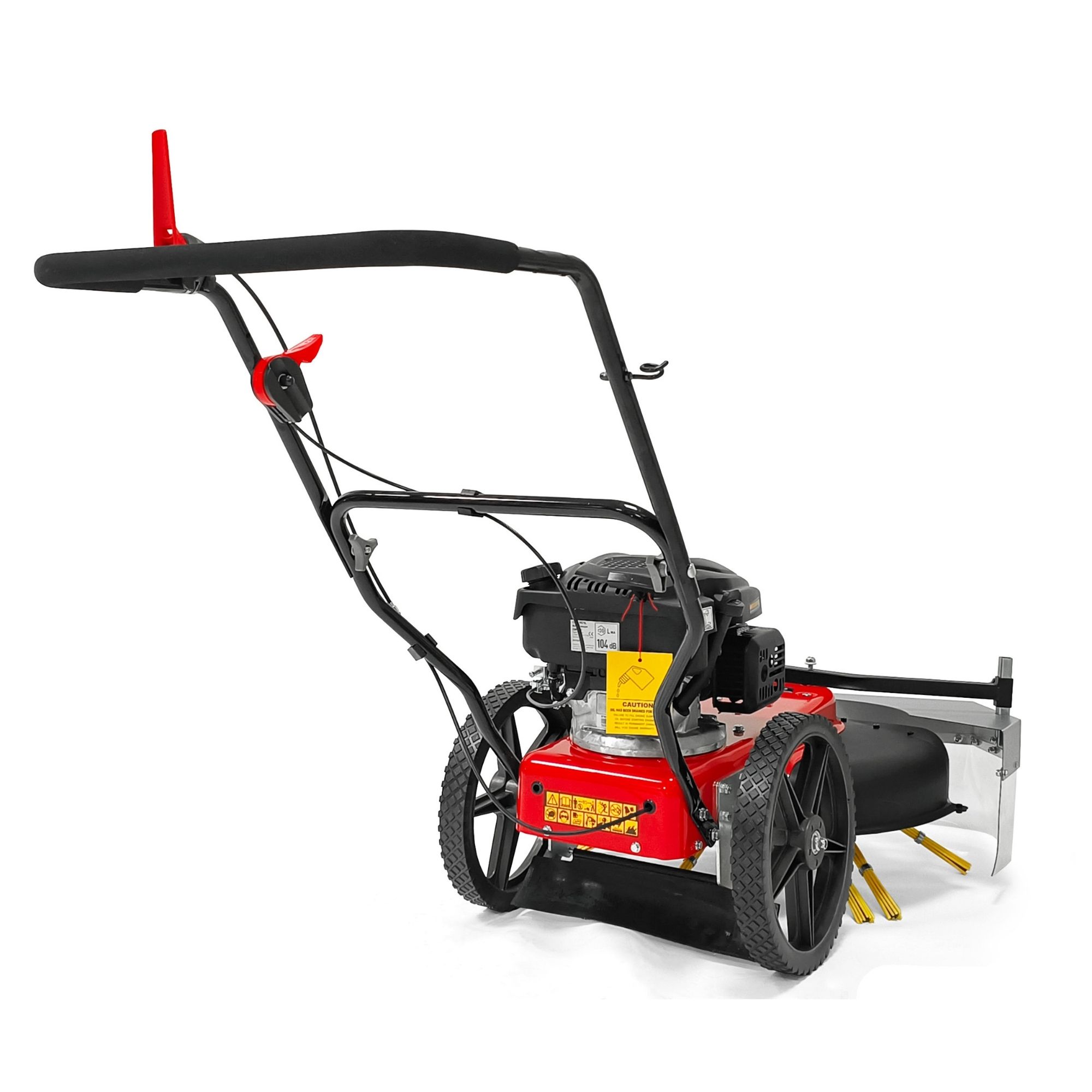 1ey5rct3pp4.jpg - Mowers Online Gas-powered walk-behind lawn aerator with yellow engine