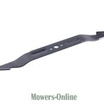 Lawn mower blade for rotary mowers