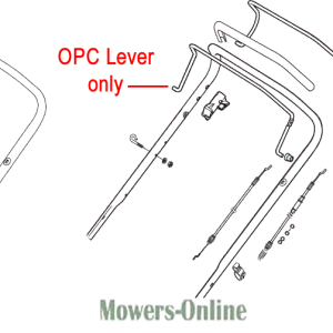 OPC lever replacement parts diagram