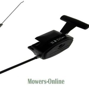 Lawn mower pull cord handle and connector