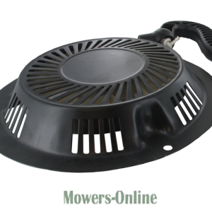 Lawn mower air filter cover with handle