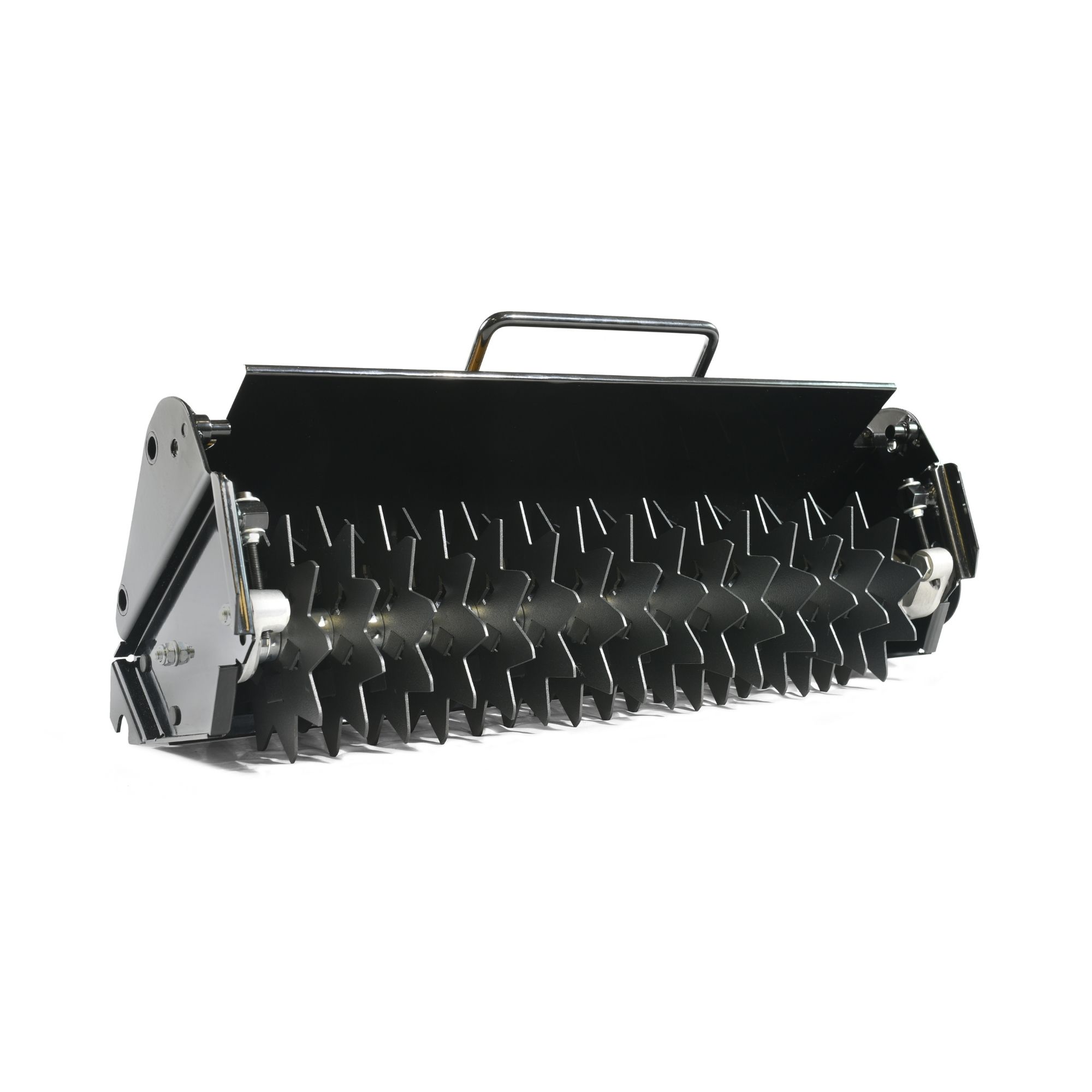 1podm4rd4d2.jpg - Mowers Online Lawn sweeper attachment with tines and handle