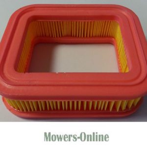 Red and yellow rectangular air filter element