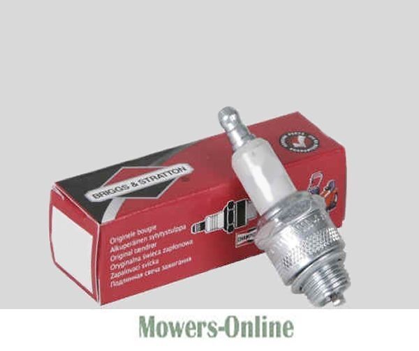 1smughlrwlm.jpg - Mowers Online Spark plug with red product box packaging