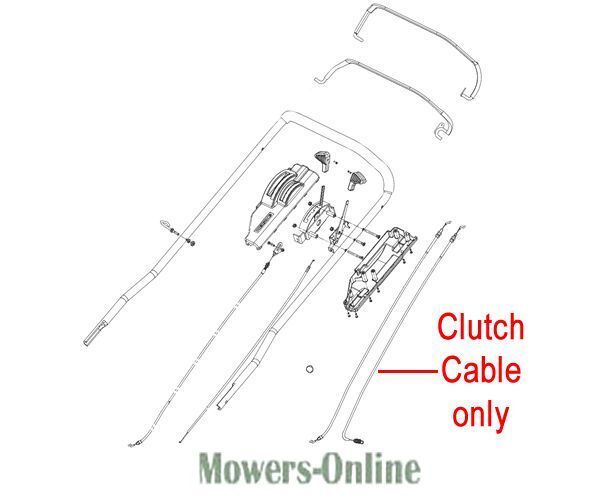 P - Mowers Online Clutch cable assembly diagram for lawn mower