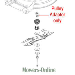 Pulley adaptor exploded parts diagram