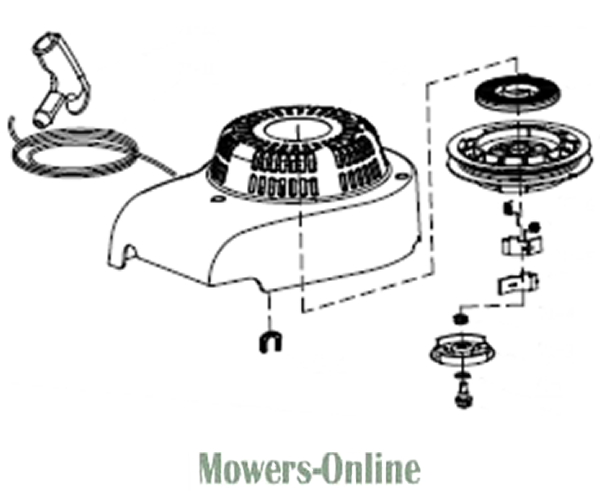 2445wqxmerv.png - Mowers Online Lawn mower engine clutch assembly diagram parts