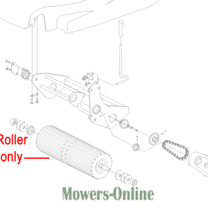 Lawn mower roller exploded parts diagram
