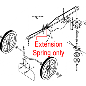 Trike extension spring replacement parts diagram