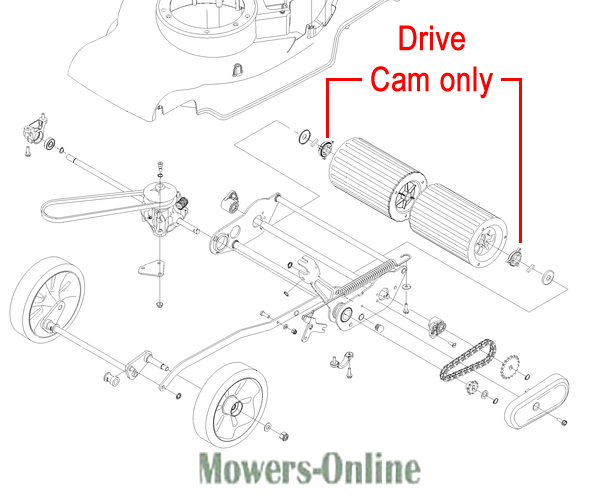 2bufzotyhwg.png - Mowers Online Lawn mower drive cam assembly diagram