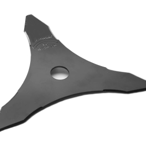 Three-bladed trimmer head with central hole