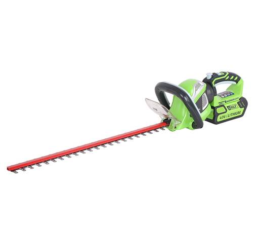 2dtglh4hfxk.jpg - Mowers Online Electric hedge trimmer with red blade