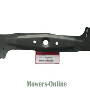 Lawn mower cutting blade with mounting holes