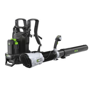 Cordless backpack leaf blower with battery pack