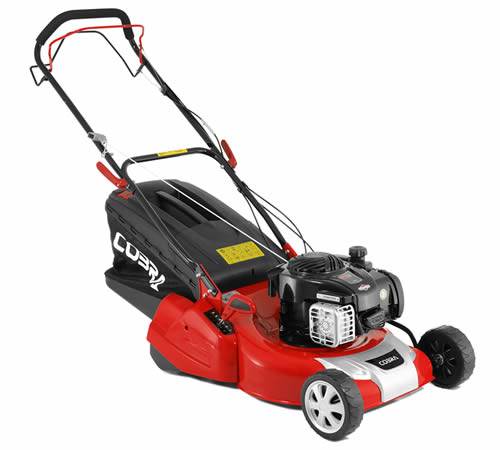 2j1txwwma1t.jpg - Mowers Online Red and black push lawn mower with handle