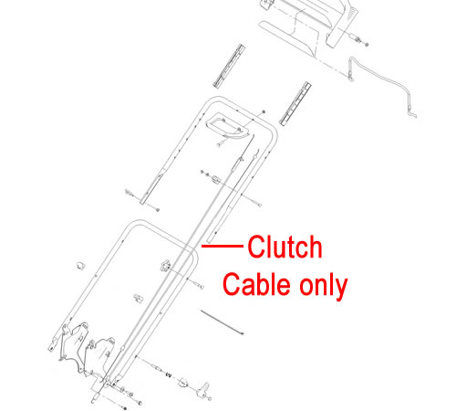 2kuehfuaghs.jpg - Mowers Online Clutch cable assembly diagram for lawn mower
