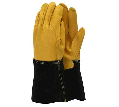 2l4gj3x5lwx.jpg - Mowers Online Welding gloves with yellow leather and black cuff