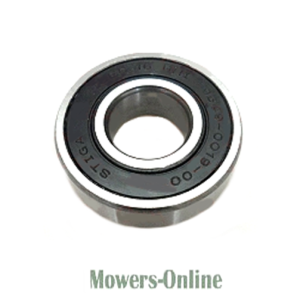 Ball bearing with metal races and seals
