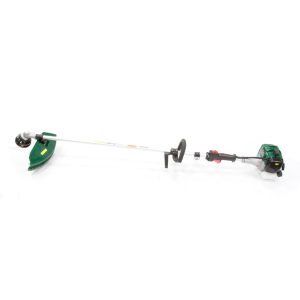 String trimmer head assembly with shaft connector